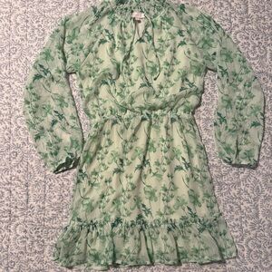 GB Girls Green Floral Dress